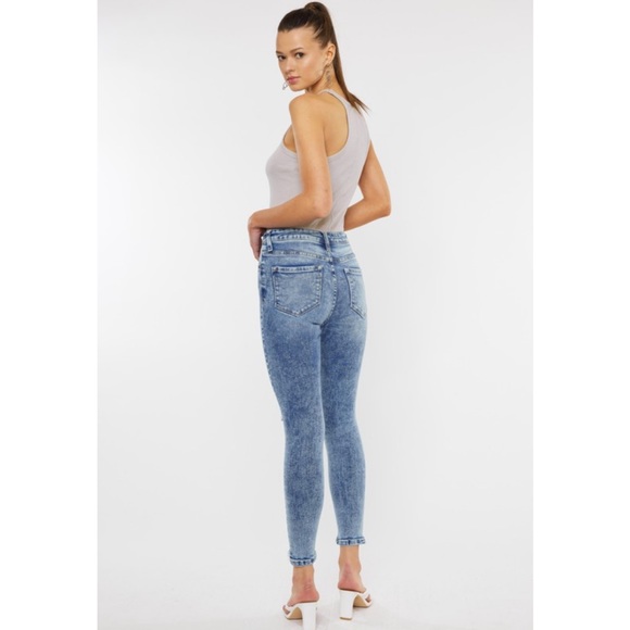 Just in ✨LIZ • High Rise Ankle Skinny Jeans-Medium Acid Wash - Picture 8 of 17